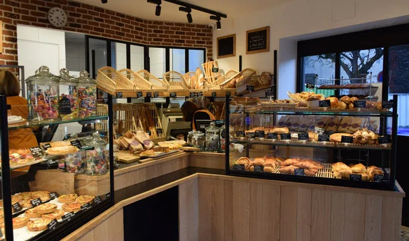 Comptoir d'une boulangerie-pâtisserie