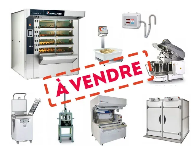 matériel de boulangerie d'occasion assorti avec tampon rouge à vendre