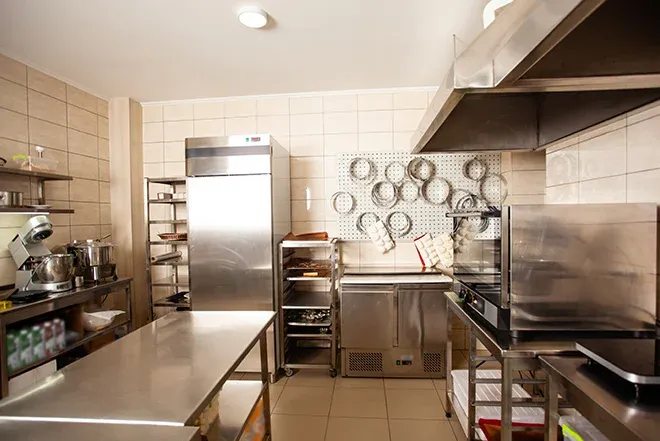 Cuisine d'une boulangerie