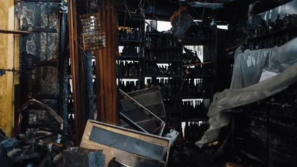 Marché Aligre après l'incendie